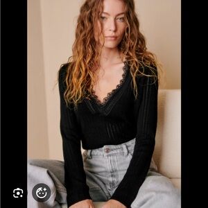 Sezane Abigael Jumper in Black